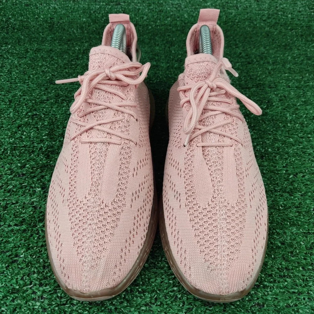 Product of New York Sneakers Womens 8 Pink Sonic Knit‎ Athletic Casual Shoes